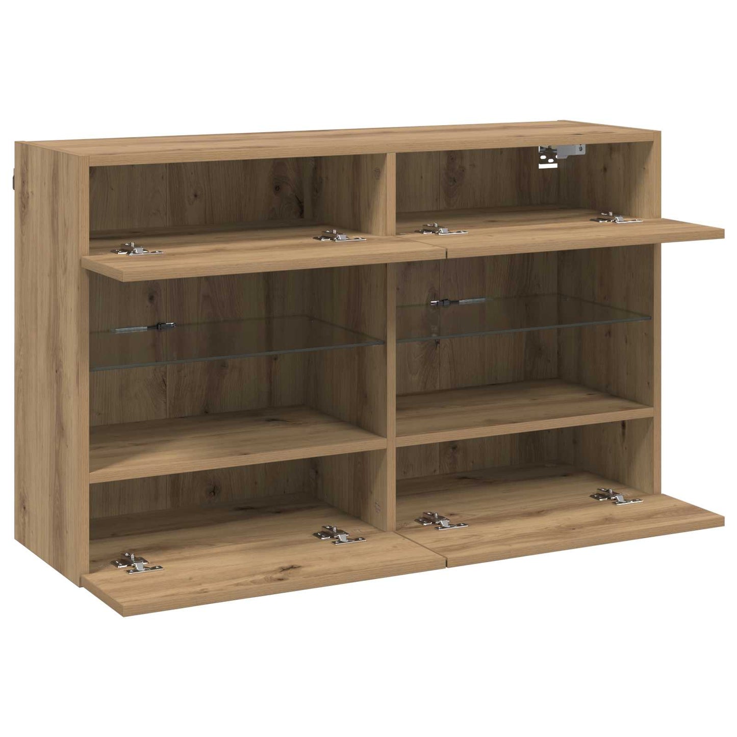 vidaXL Ντουλάπι Τηλεόρασης Τοίχου 98,5 x 30 x 60,5 εκ Artisan Oak