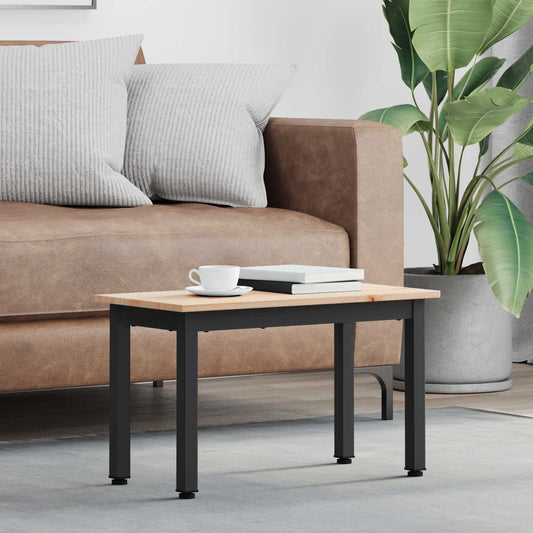 vidaXL Τραπεζάκι σαλονιού Φυσικό 60 x 30 x 36 cm Στερεά ξυλεία πεύκου