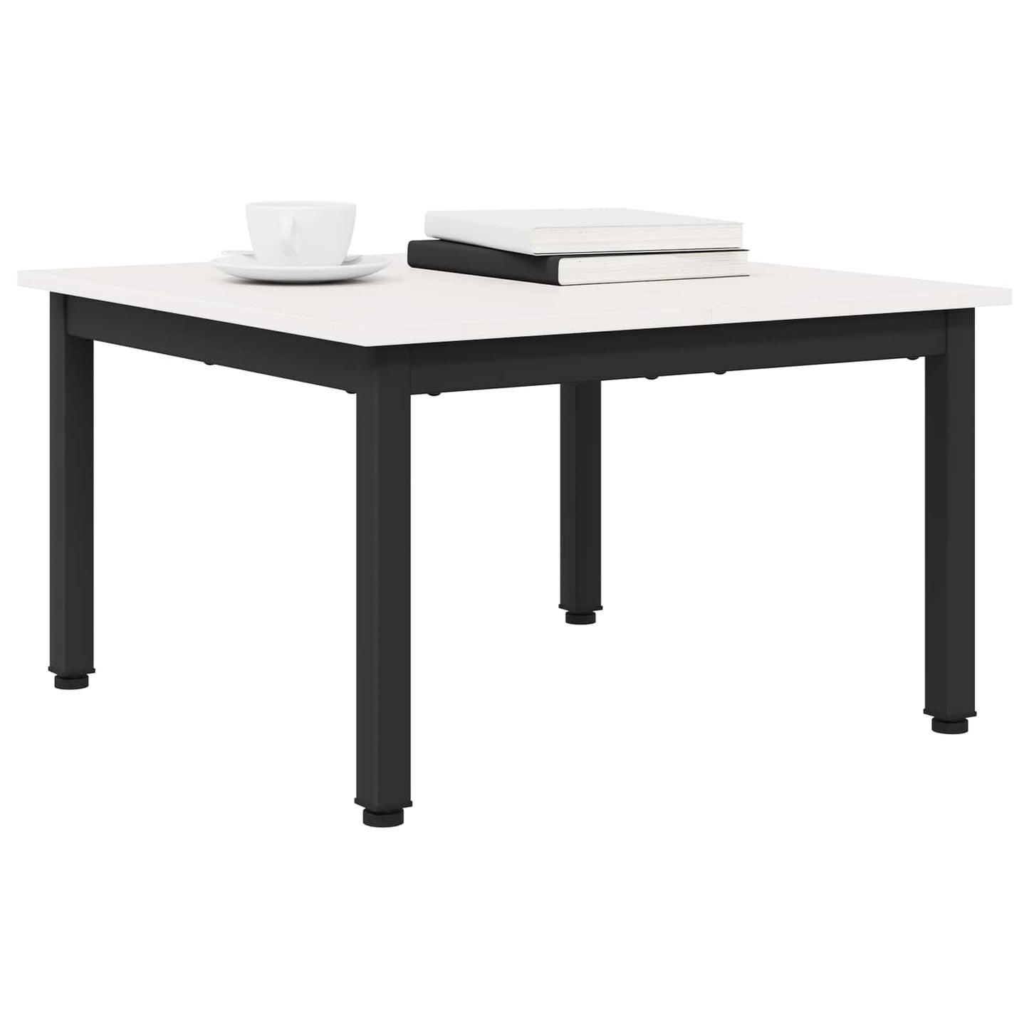 vidaXL Τραπεζάκι σαλονιού Λευκό 60 x 60 x 36 cm Στερεά ξυλεία πεύκου