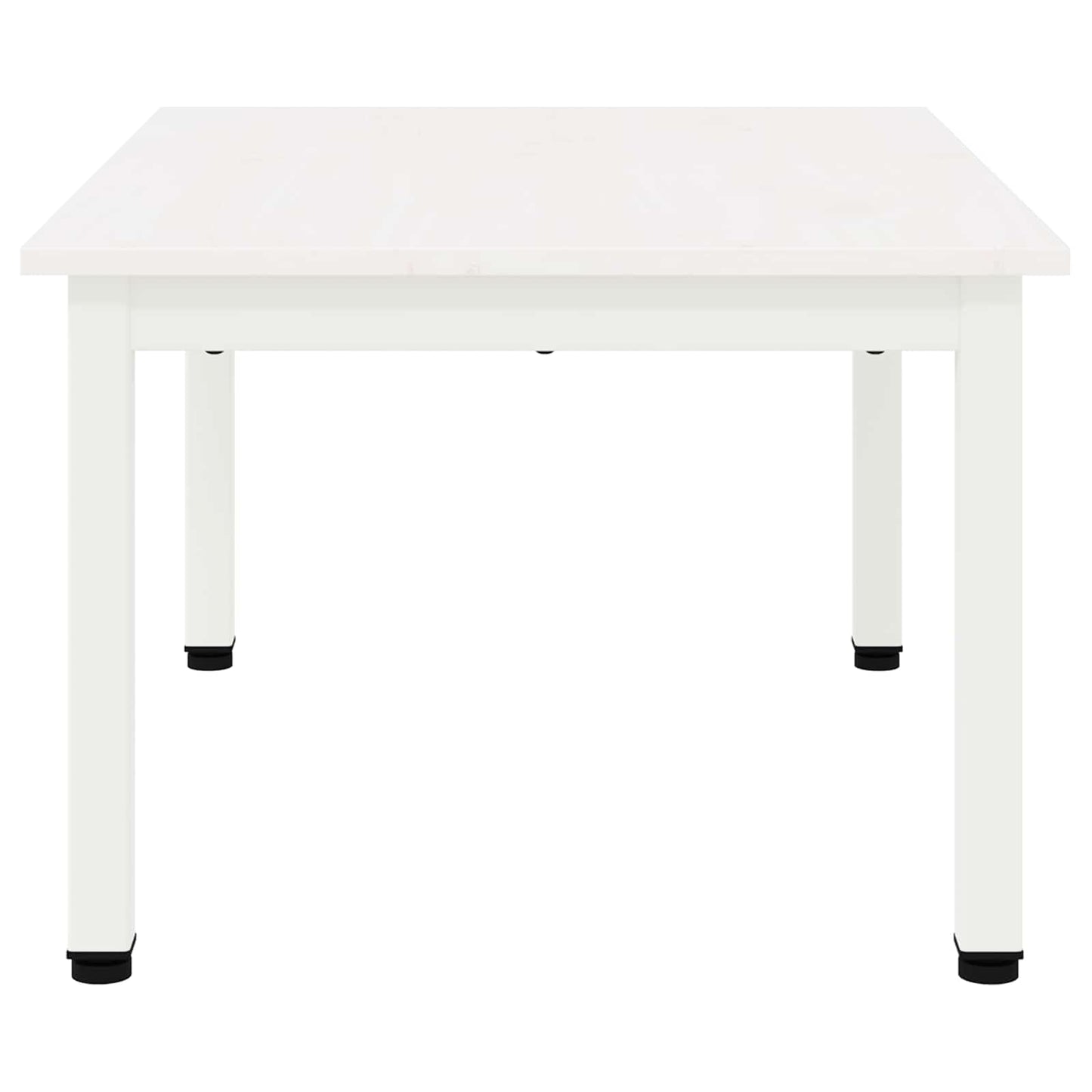 vidaXL Τραπεζάκι σαλονιού Λευκό 60 x 50 x 36 εκ Στερεά ξυλεία πεύκου