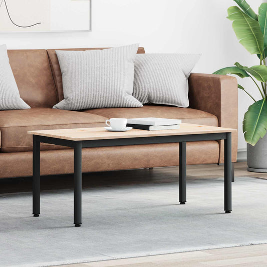 vidaXL Τραπεζάκι σαλονιού Φυσικό 100 x 50 x 45 cm Στερεά ξυλεία πεύκου