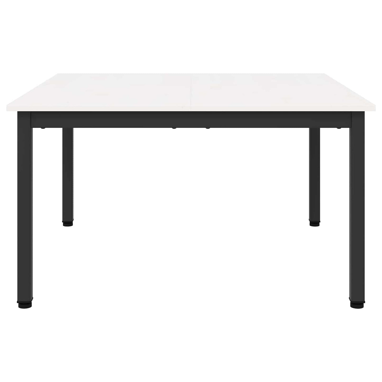vidaXL Τραπεζάκι σαλονιού Λευκό 80 x 80 x 45 cm Στερεά ξυλεία πεύκου