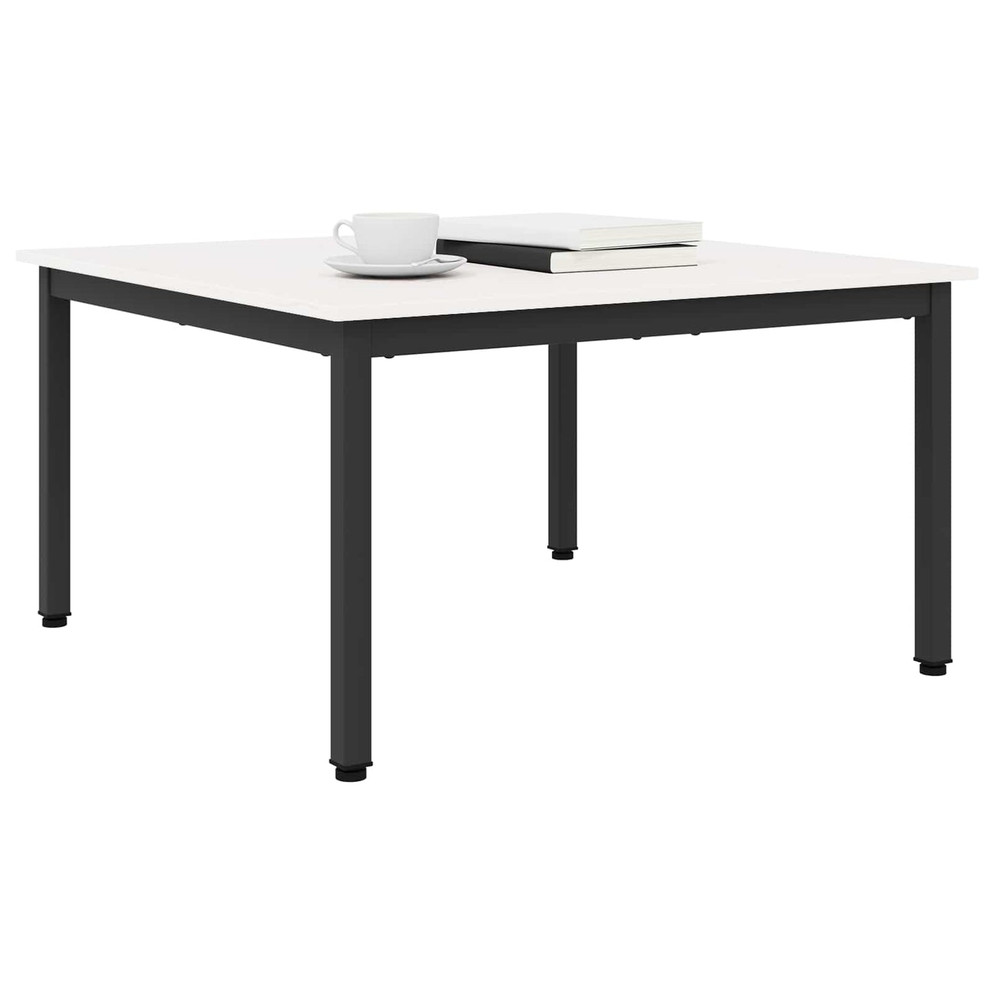 vidaXL Τραπεζάκι σαλονιού Λευκό 80 x 80 x 45 cm Στερεά ξυλεία πεύκου