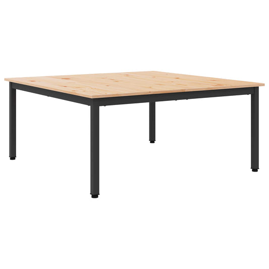 vidaXL Τραπεζάκι σαλονιού Φυσικό 100 x 100 x 45 cm