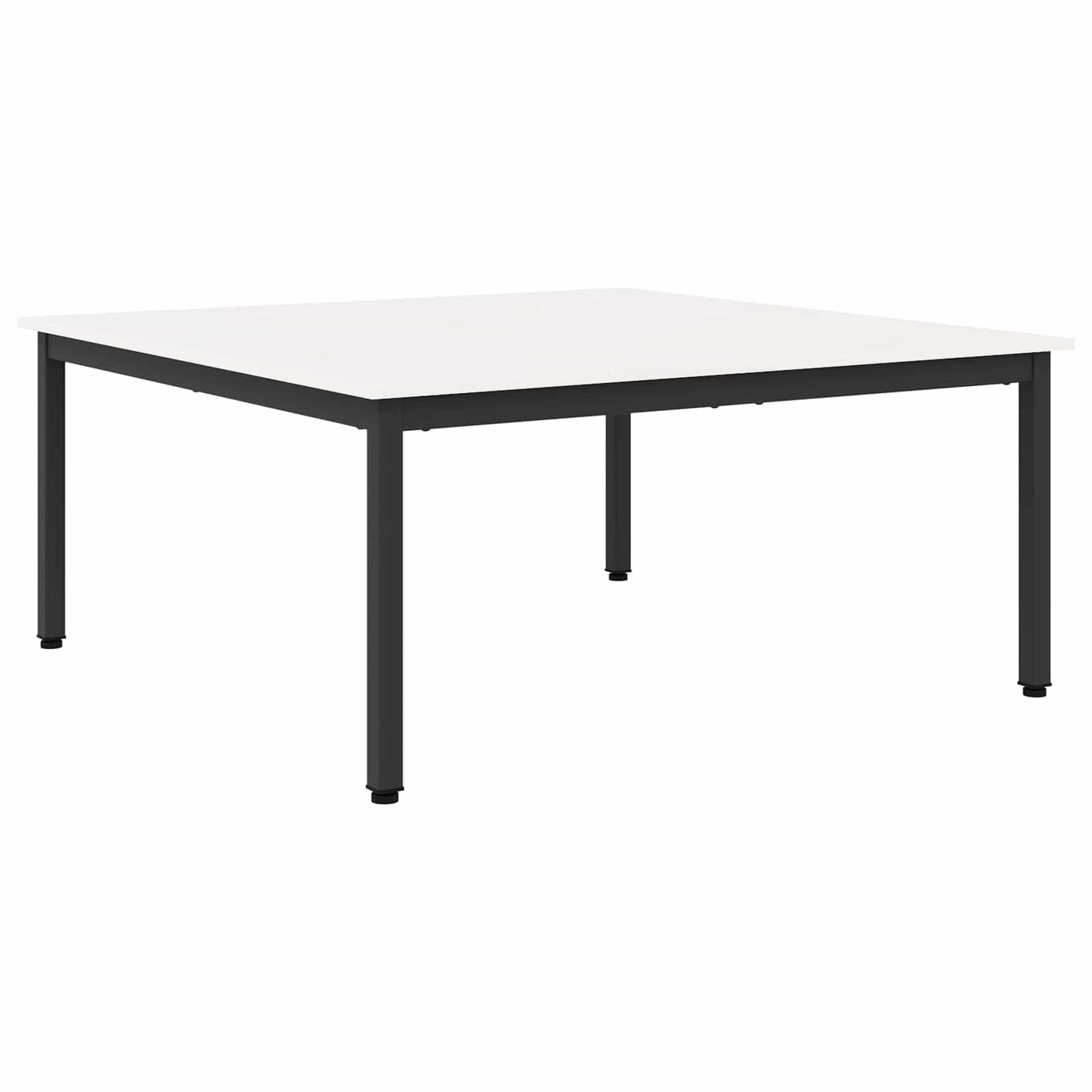 vidaXL Τραπεζάκι σαλονιού Λευκό 100 x 100 x 45 cm Στερεά ξυλεία πεύκου