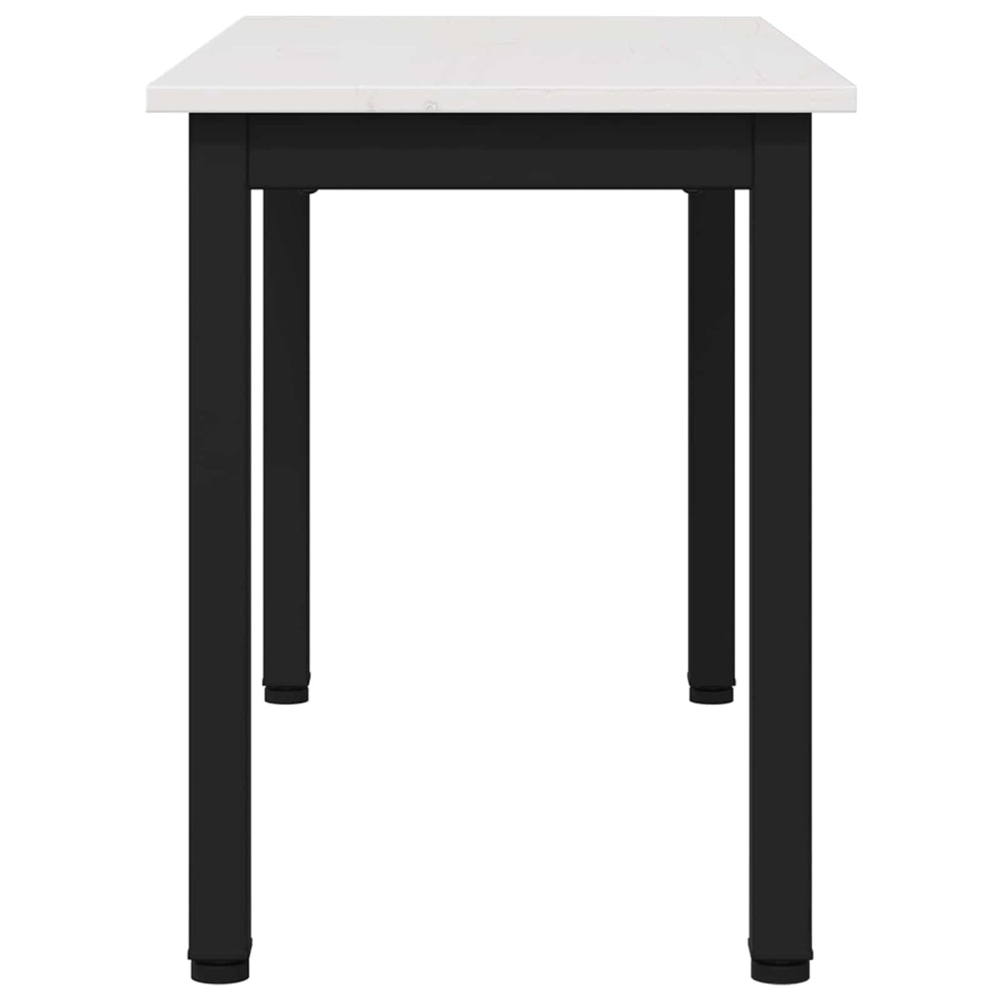 vidaXL παγκάκι Λευκό 80 x 35 x 45 cm Στερεά ξυλεία πεύκου
