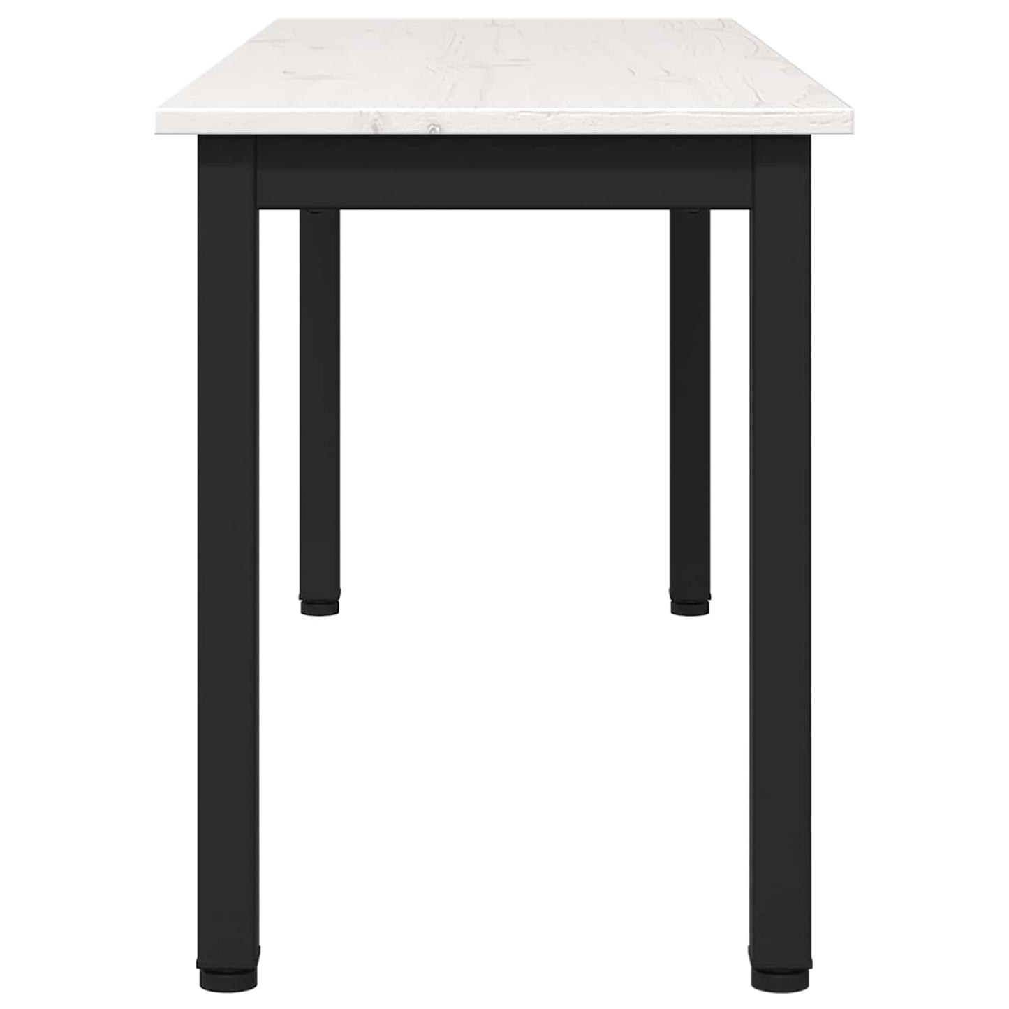 vidaXL παγκάκι Λευκό 110 x 35 x 45 cm Στερεά ξυλεία πεύκου
