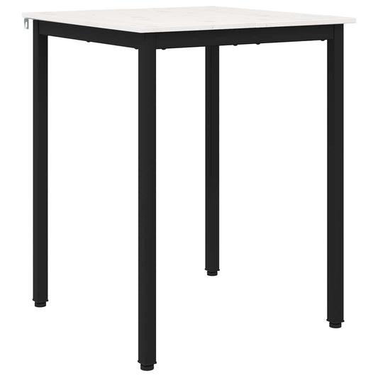 vidaXL Τραπεζαρία Λευκό 60 x 60 x 75 cm Στερεά ξυλεία πεύκου