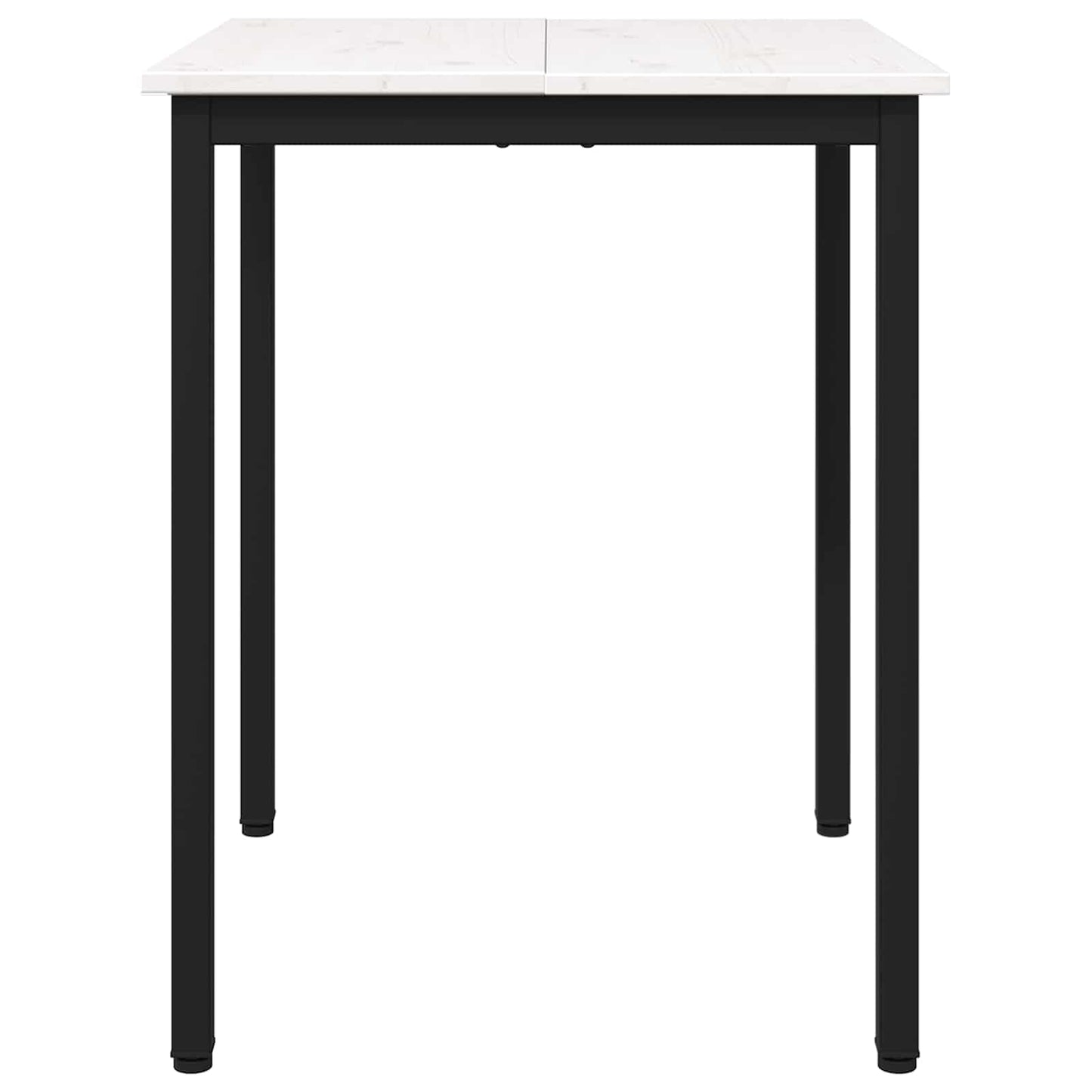vidaXL Τραπεζαρία Λευκό 60 x 60 x 75 cm Στερεά ξυλεία πεύκου