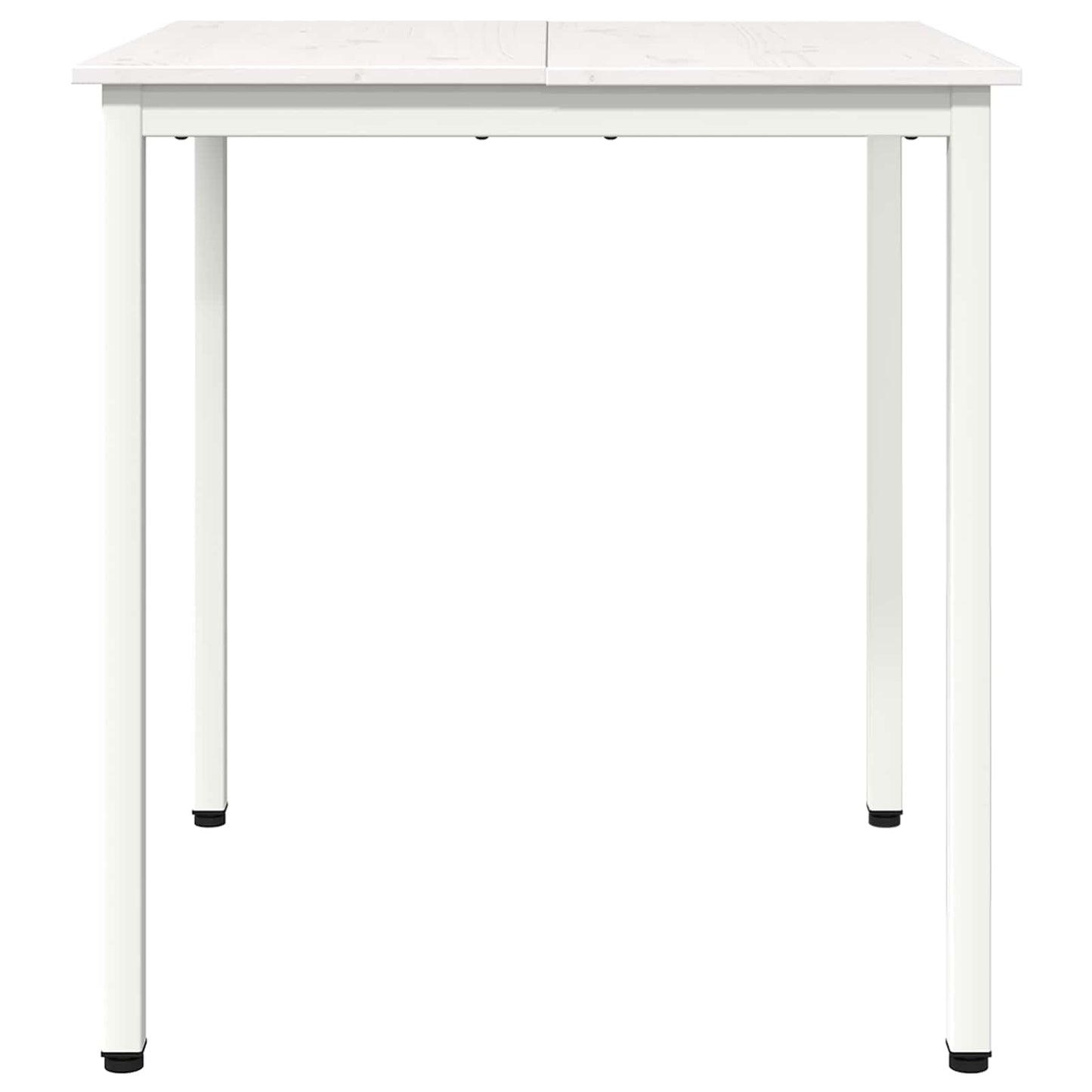 vidaXL Τραπεζαρία Λευκό 70 x 70 x 75 cm Στερεά ξυλεία πεύκου