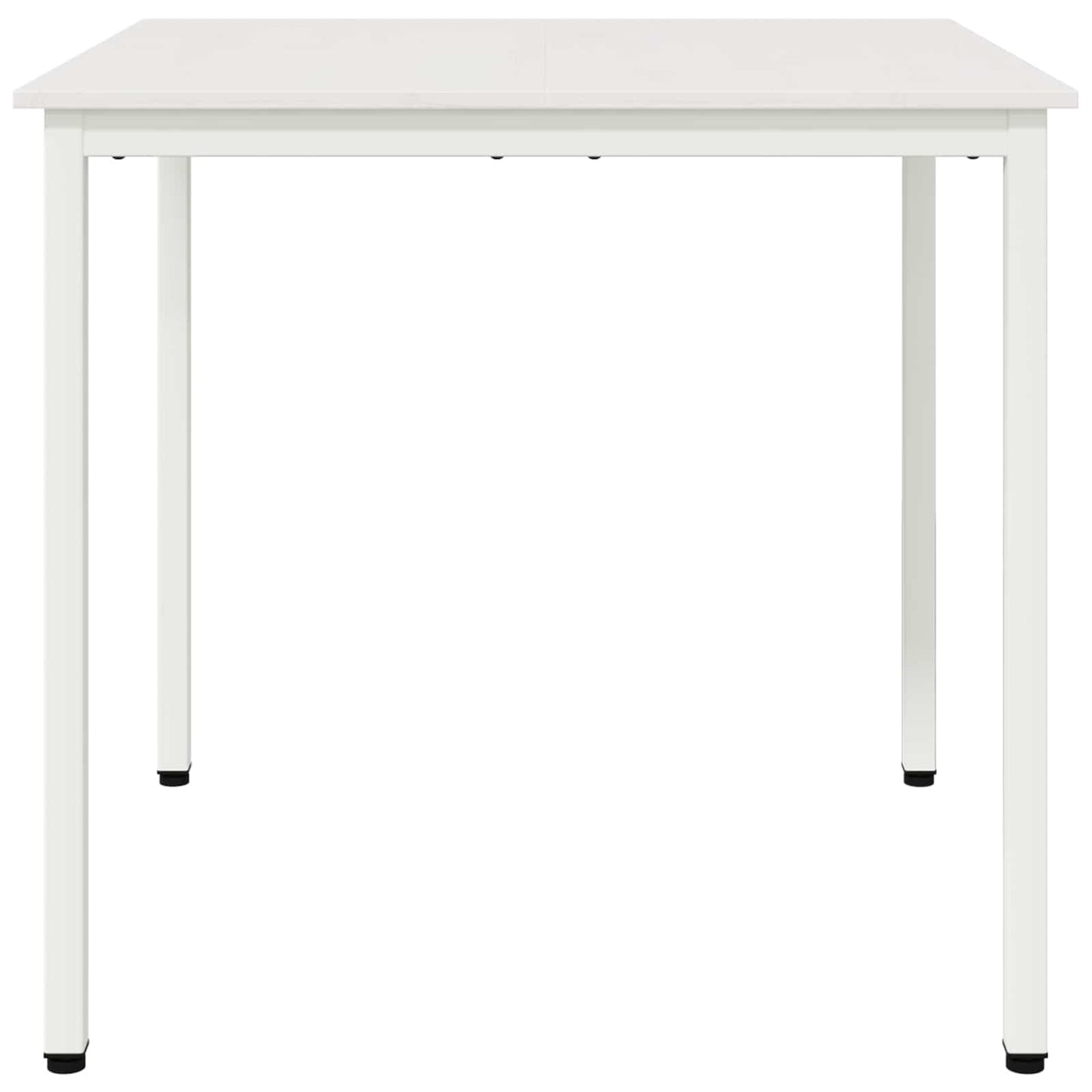 vidaXL Τραπεζαρία Λευκό 80 x 80 x 75 cm Στερεά ξυλεία πεύκου