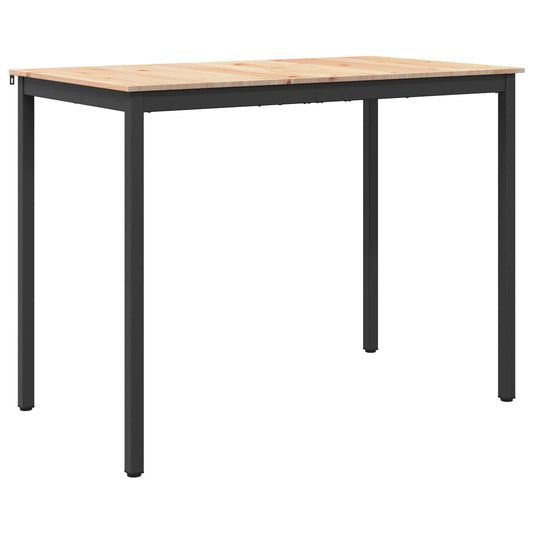 vidaXL Τραπέζι μπαρ Φυσικό 110 x 55 x 105 εκ. Στερεά ξυλεία πεύκου