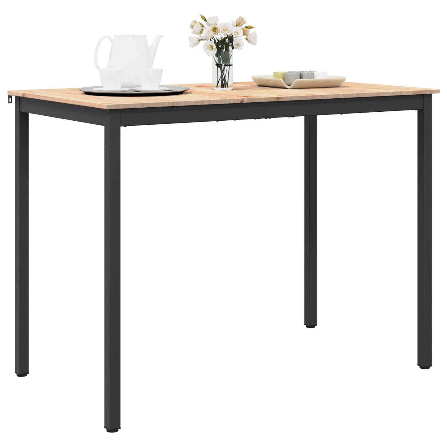 vidaXL Τραπέζι μπαρ Φυσικό 110 x 55 x 105 εκ. Στερεά ξυλεία πεύκου