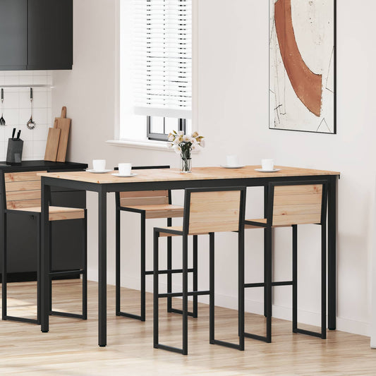 vidaXL Τραπέζι μπαρ Φυσικό 110 x 55 x 105 εκ. Στερεά ξυλεία πεύκου