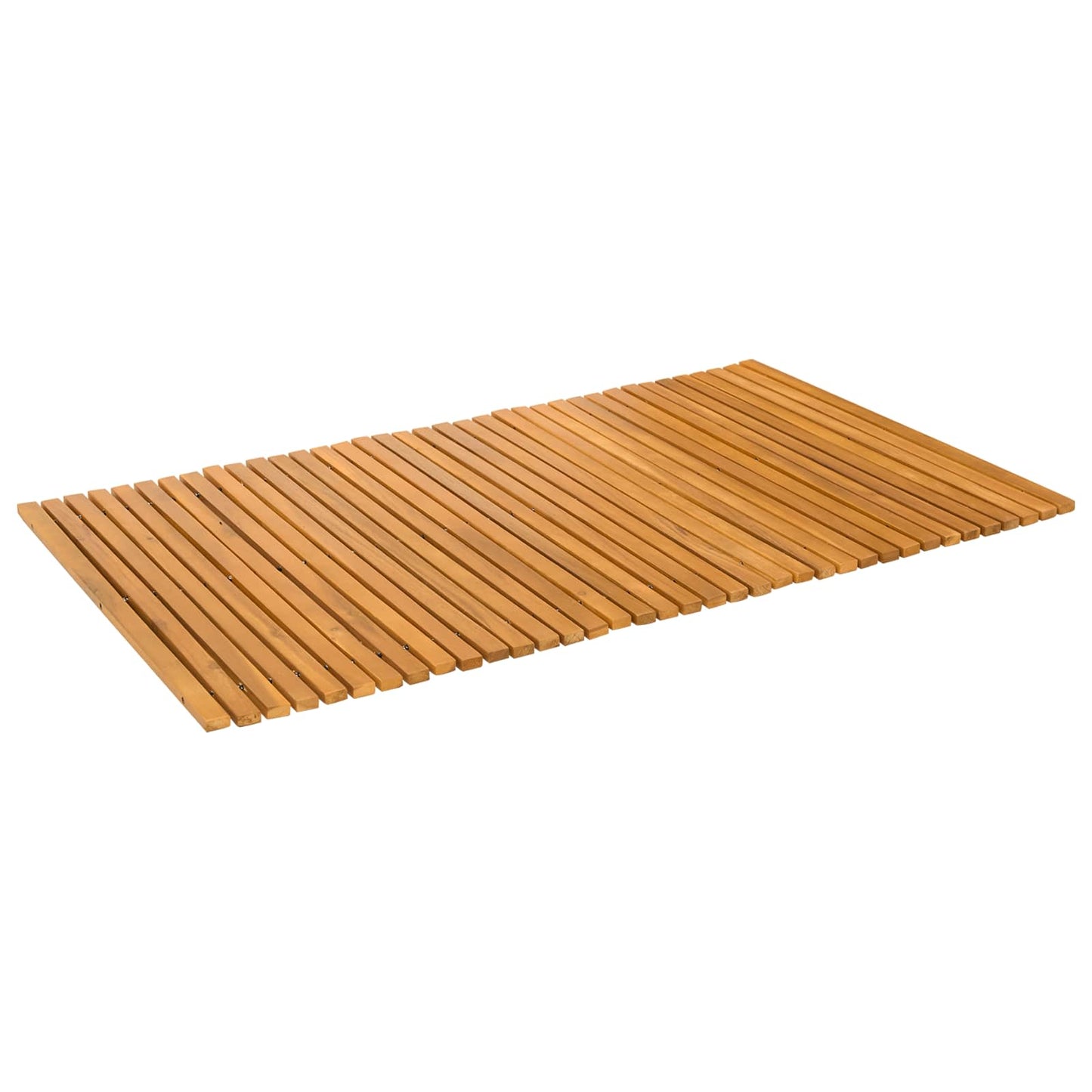vidaXL Πατάκι μπάνιου Καφέ 100 x 60 cm Στερεό Ξύλο Ακακίας