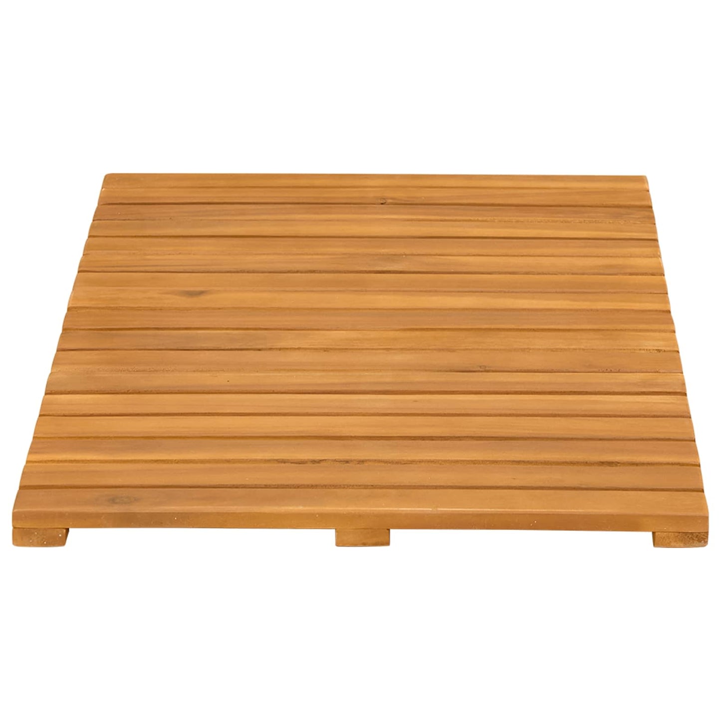 vidaXL Πατάκι μπάνιου Μονόχρωμο Καφέ 60 x 40 cm Στερεό Ξύλο Ακακίας