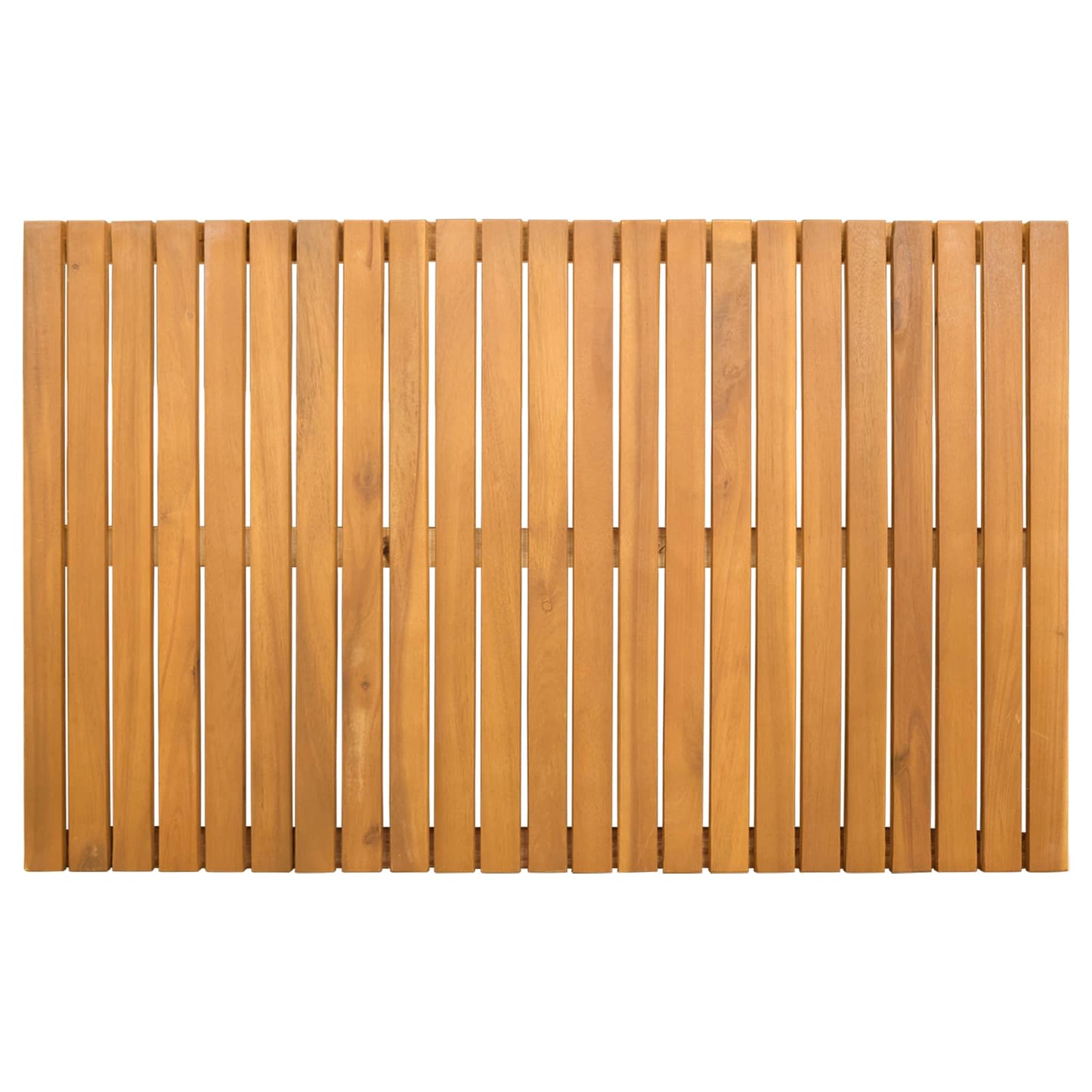 vidaXL Πατάκι μπάνιου Μονόχρωμο Καφέ 80 x 50 cm Στερεό Ξύλο Ακακίας