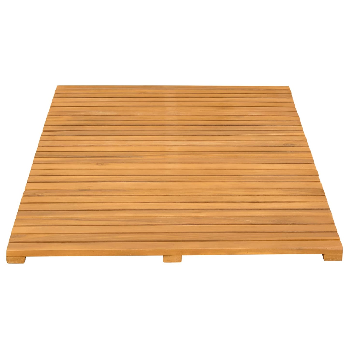 vidaXL Πατάκι μπάνιου Μονόχρωμο Καφέ 100 x 55 cm Στερεό Ξύλο Ακακίας