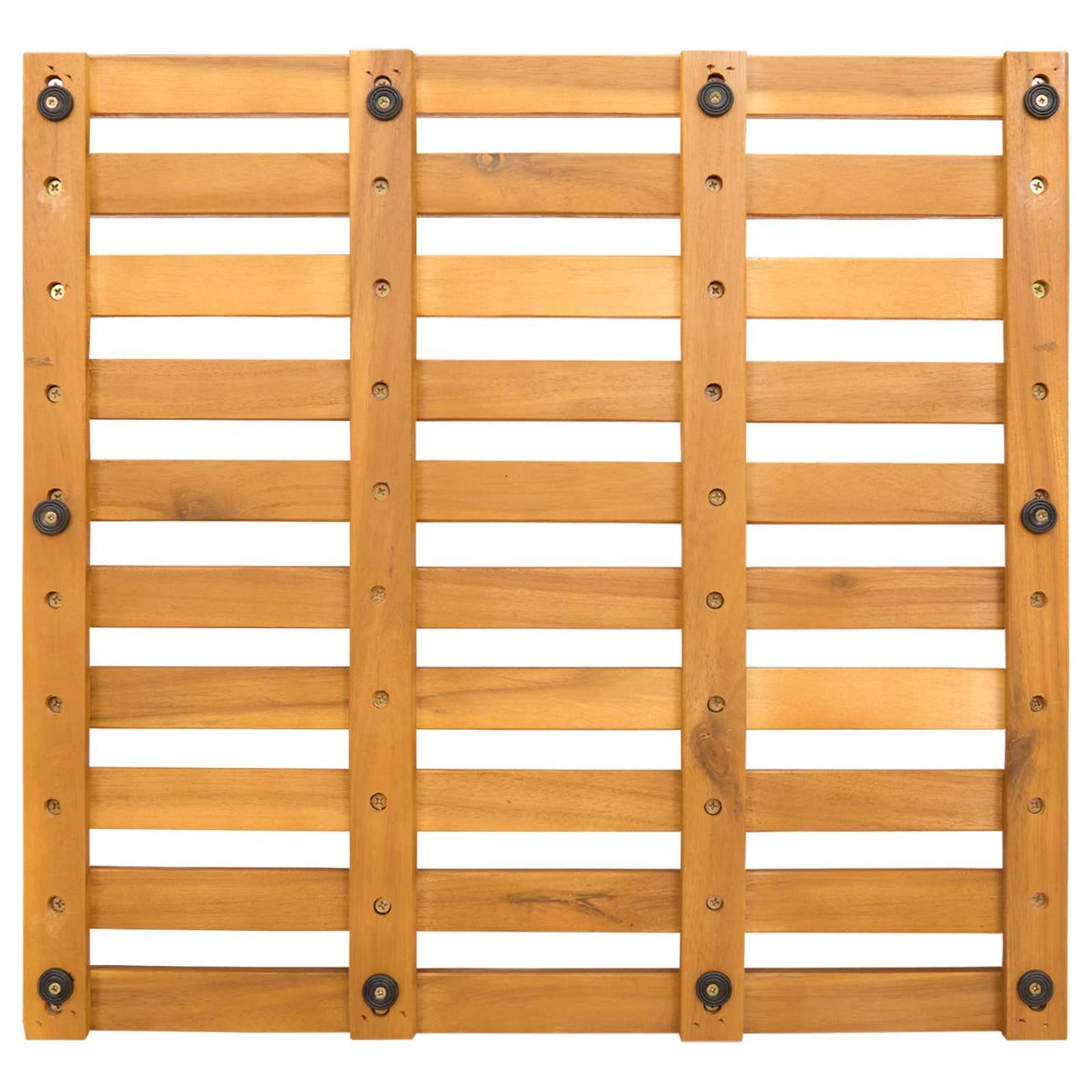 vidaXL Πατάκι μπάνιου Καφέ 50 x 48 x 2,5 εκ Στερεό Ξύλο Ακακίας