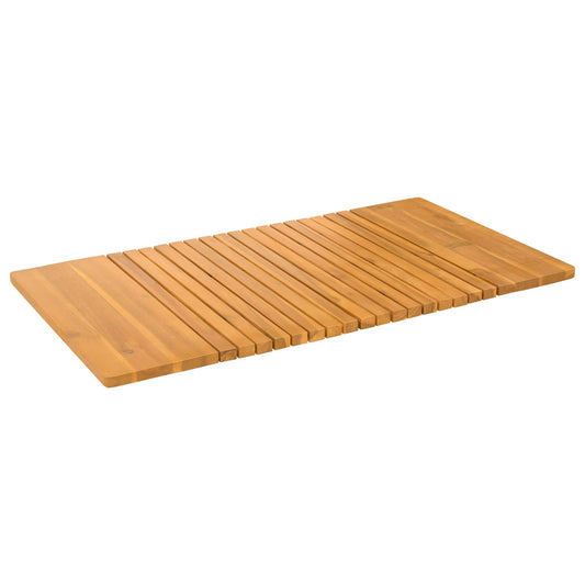 vidaXL Πατάκι μπάνιου Μονόχρωμο Καφέ 100 x 55 cm Στερεό Ξύλο Ακακίας