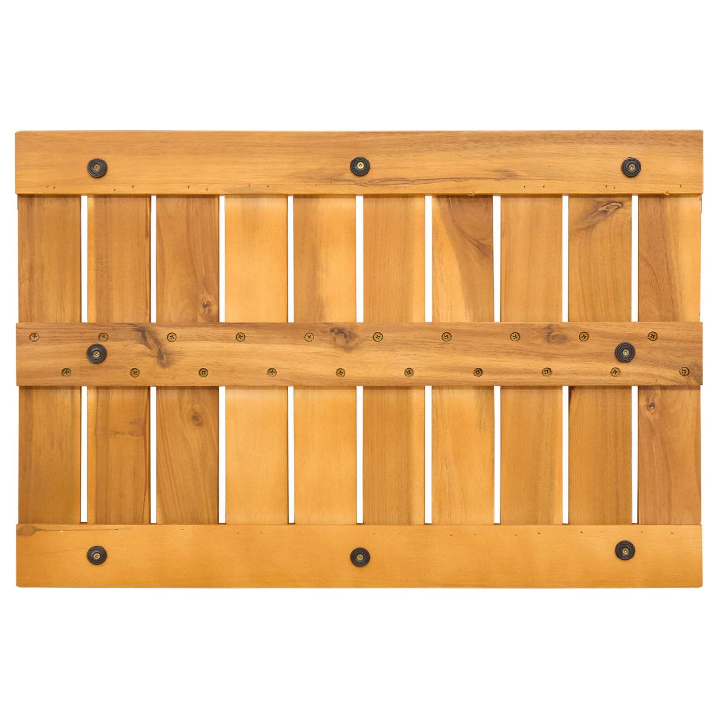 vidaXL Πατάκι μπάνιου Μονόχρωμο Καφέ 60 x 40 cm Στερεό Ξύλο Ακακίας