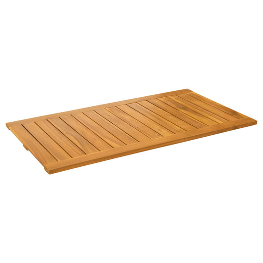 vidaXL Πατάκι μπάνιου Μονόχρωμο Καφέ 100 x 55 cm Στερεό Ξύλο Ακακίας