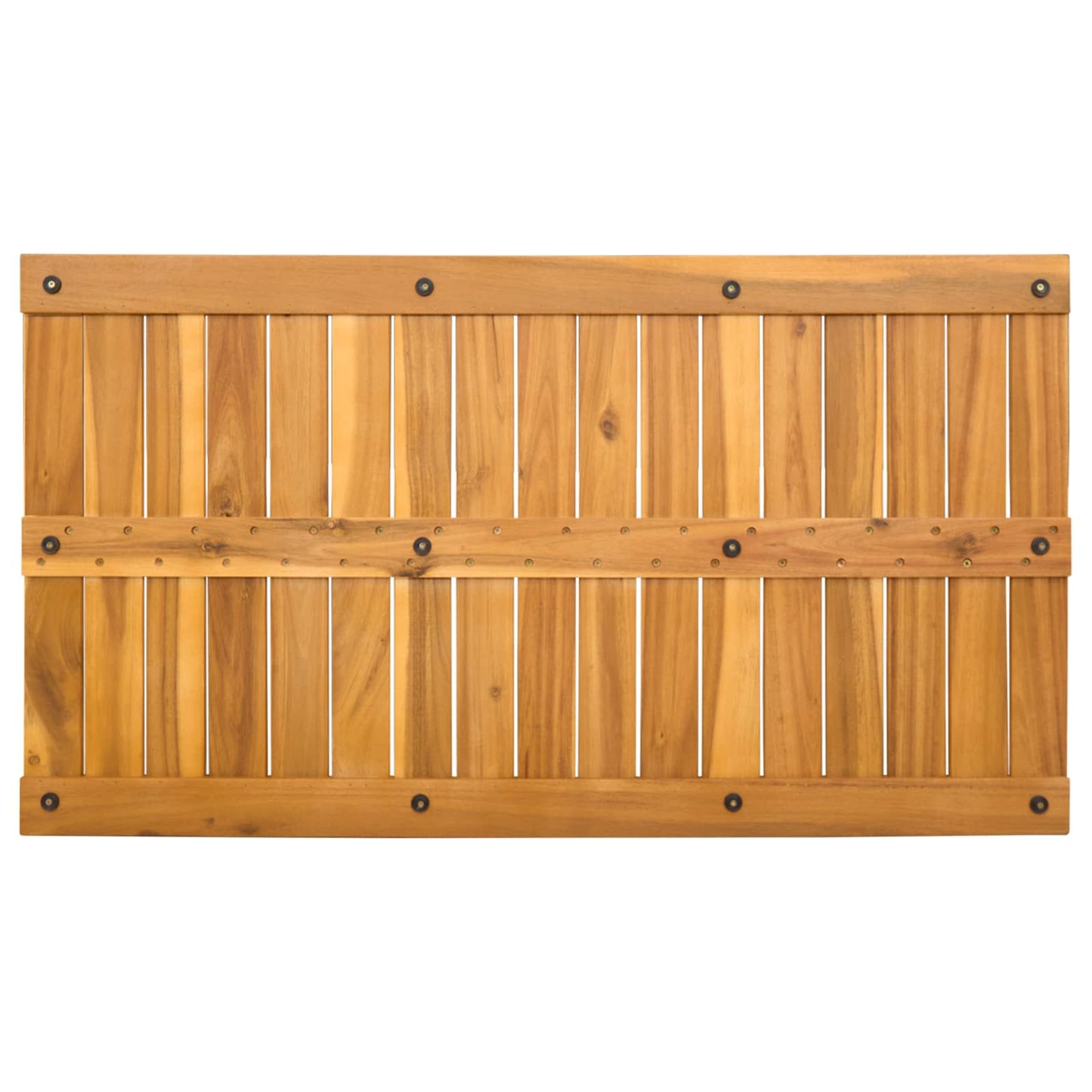 vidaXL Πατάκι μπάνιου Μονόχρωμο Καφέ 100 x 55 cm Στερεό Ξύλο Ακακίας