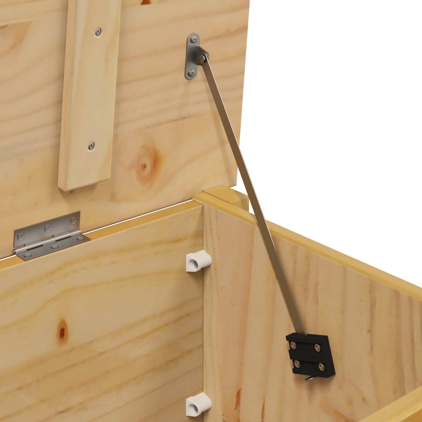 vidaXL Κουτί αποθήκευσης Μέλι Καφέ 90 x 40 x 45 cm Στερεό ξύλο πεύκου