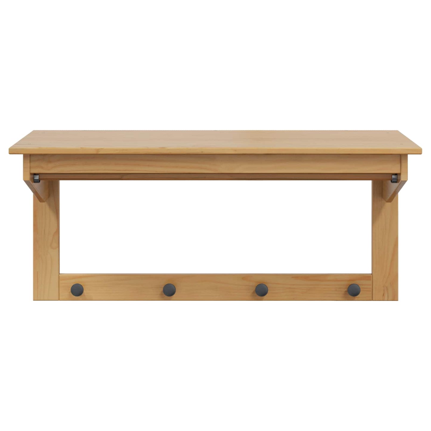 vidaXL Κρεμάστρα Μέλι Καφέ 90 x 35 x 41.5 εκ. Στερεό ξύλο πεύκου