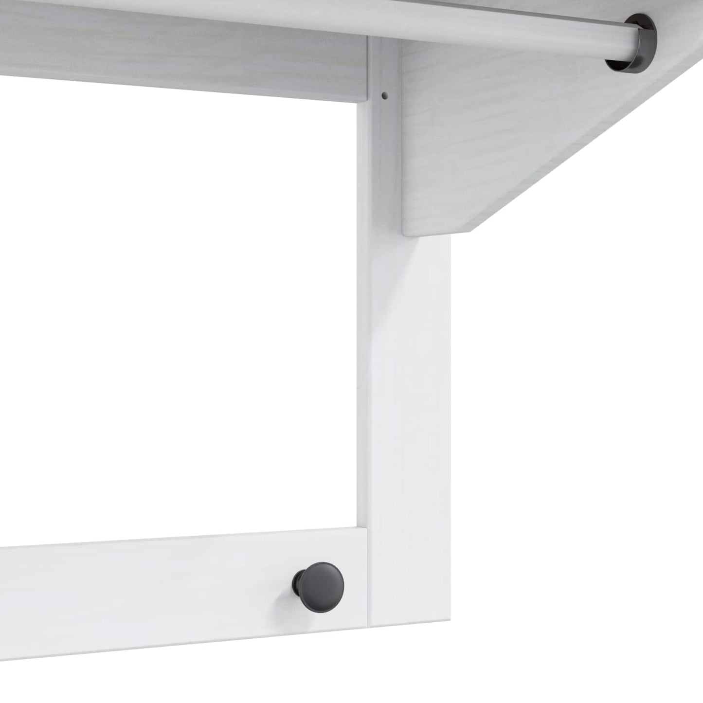 vidaXL Κρεμάστρα Λευκό και καστανό μέλι 90 x 35 x 41.5 εκ.