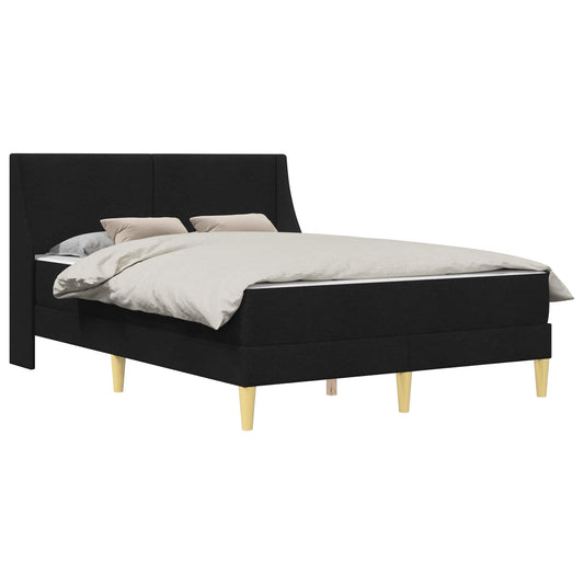 vidaXL Σκελετός κρεβατιού με στρώμα Μαύρο 120 x 190 cm Πολυεστέρας