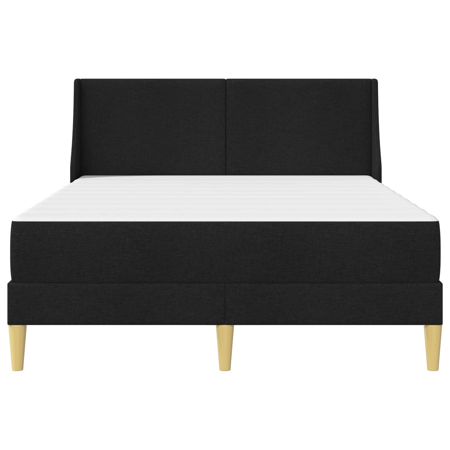 vidaXL Σκελετός κρεβατιού με στρώμα Μαύρο 160 x 200 cm Πολυεστέρας