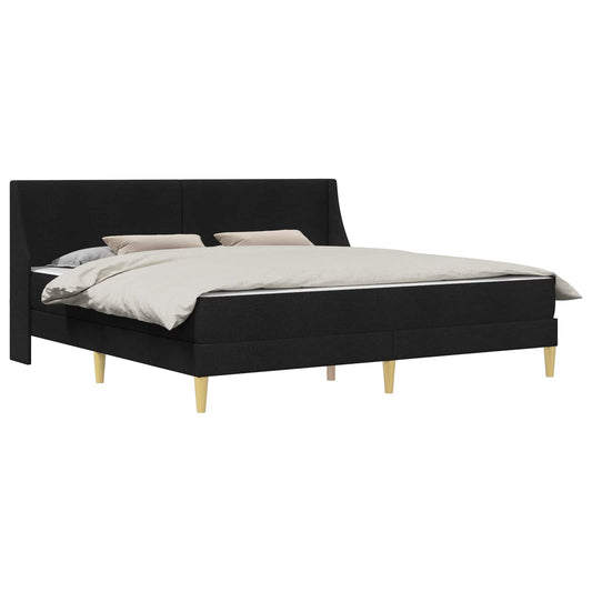 vidaXL Σκελετός κρεβατιού με στρώμα Μαύρο 180 x 200 cm Πολυεστέρας
