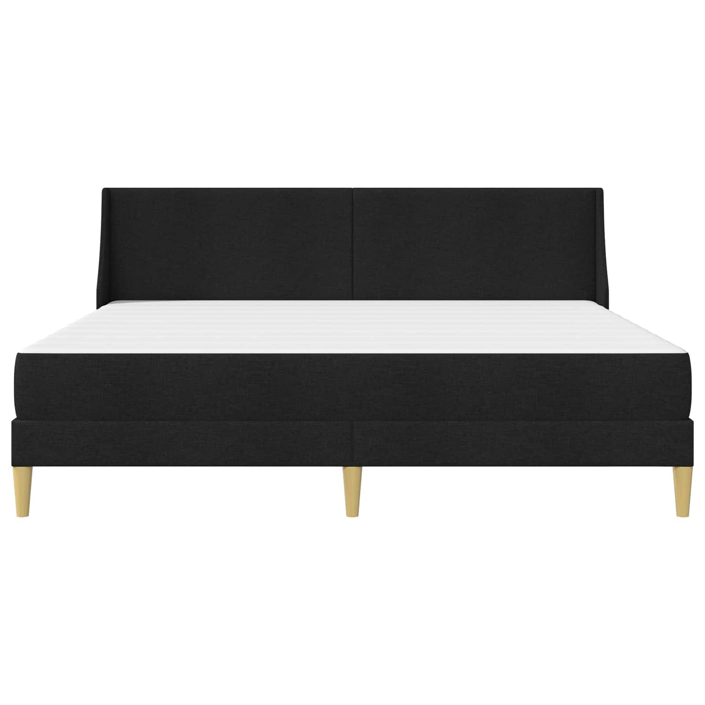 vidaXL Σκελετός κρεβατιού με στρώμα Μαύρο 180 x 200 cm Πολυεστέρας