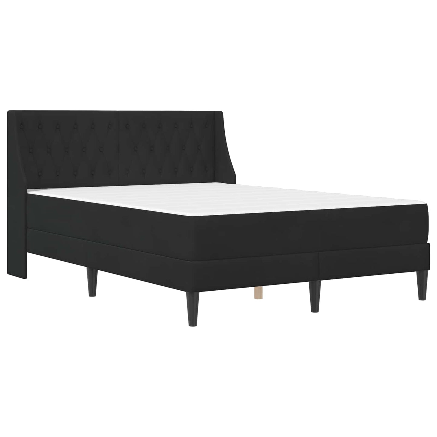vidaXL Σκελετός κρεβατιού με στρώμα Μαύρο 120 x 200 cm Βελούδο