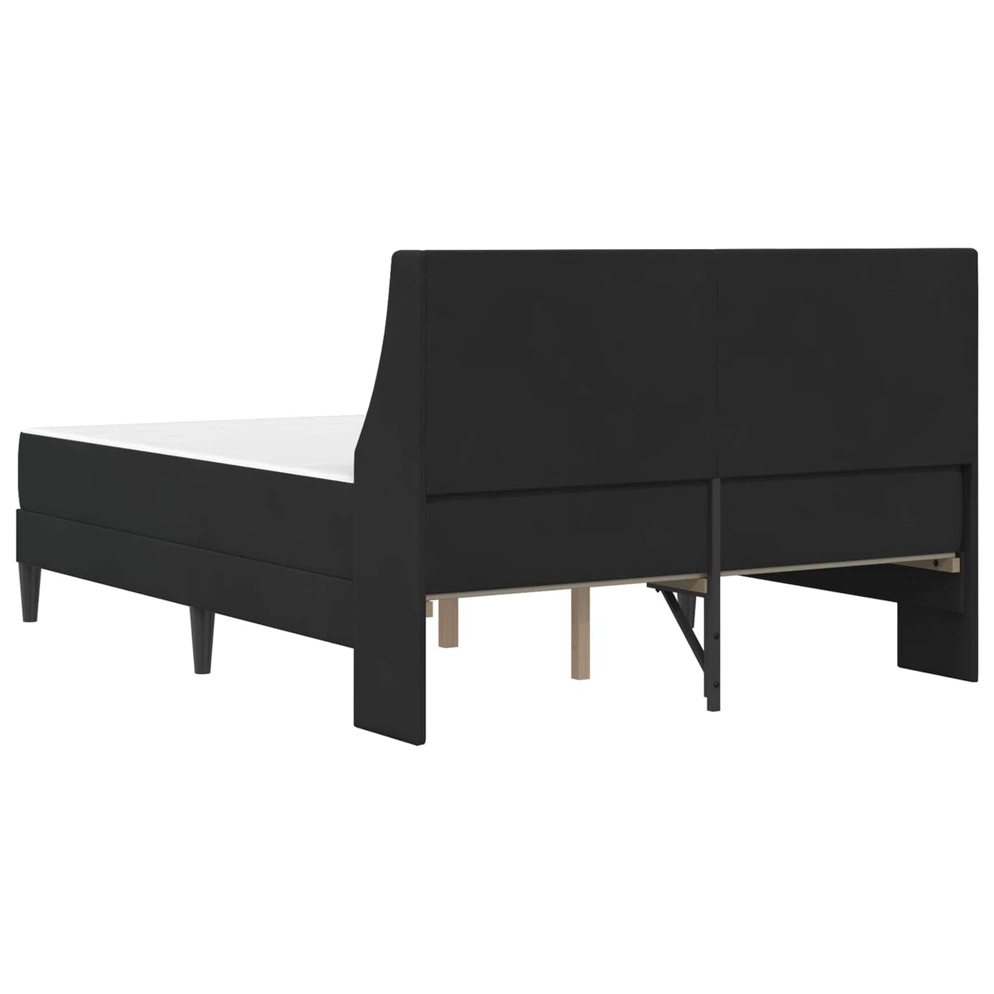 vidaXL Σκελετός κρεβατιού με στρώμα Μαύρο 120 x 200 cm Βελούδο