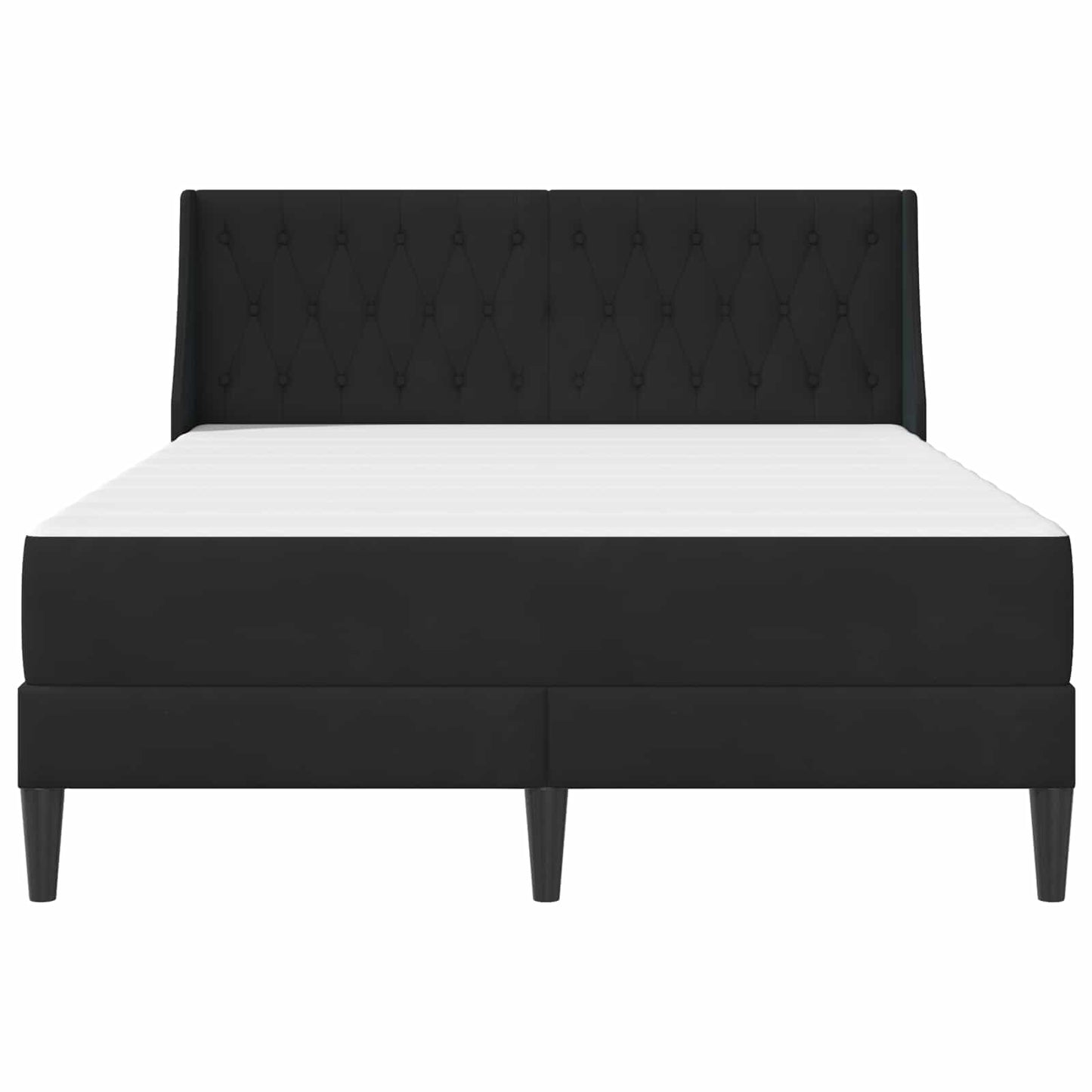 vidaXL Σκελετός κρεβατιού με στρώμα Μαύρο 120 x 200 cm Βελούδο