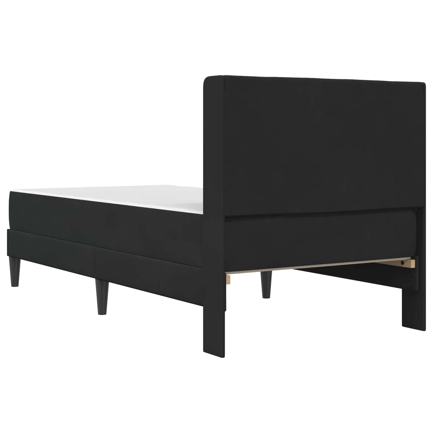 vidaXL Σκελετός κρεβατιού με στρώμα Μαύρο 100 x 200 cm Βελούδο