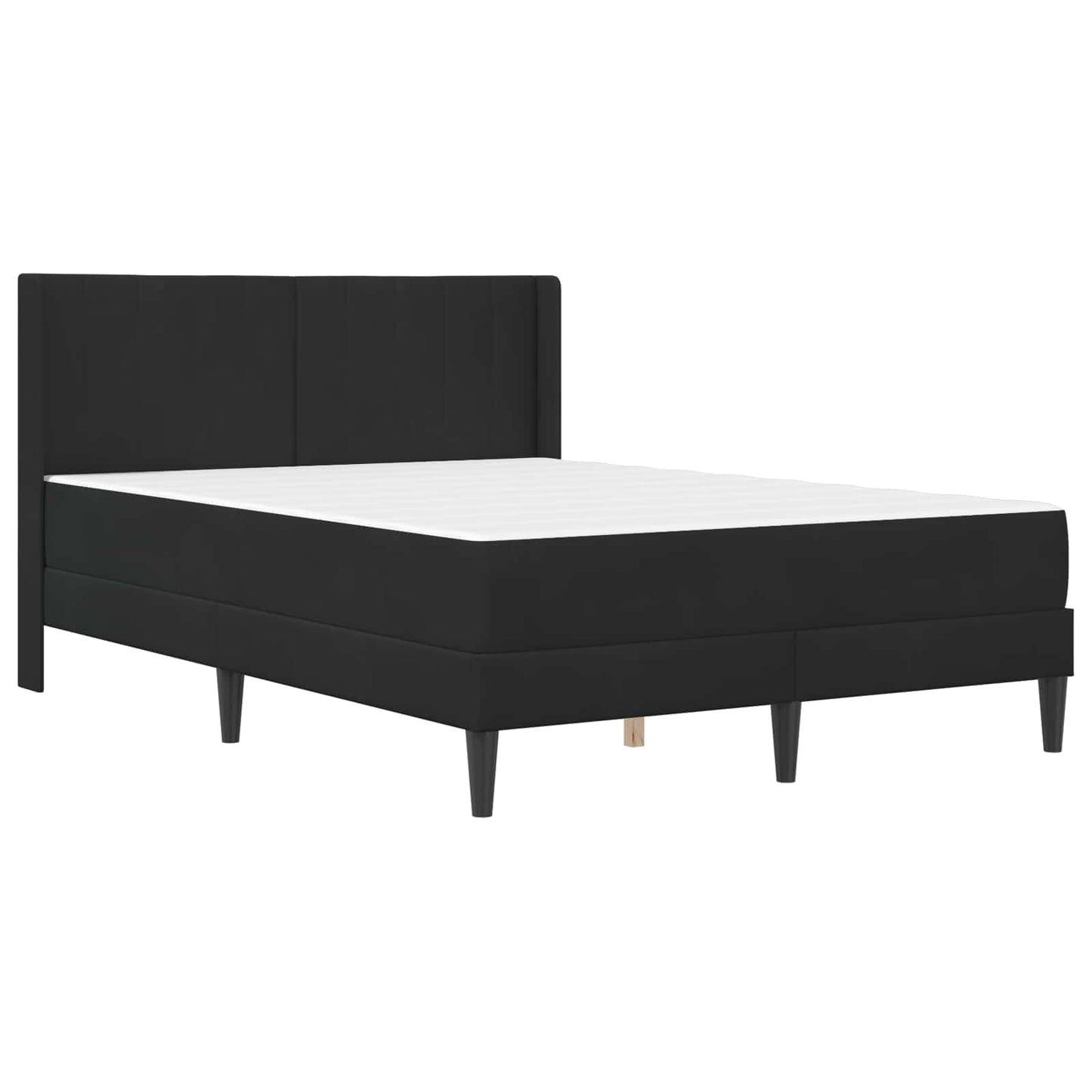 vidaXL Σκελετός κρεβατιού με στρώμα Μαύρο 120 x 190 cm Βελούδο
