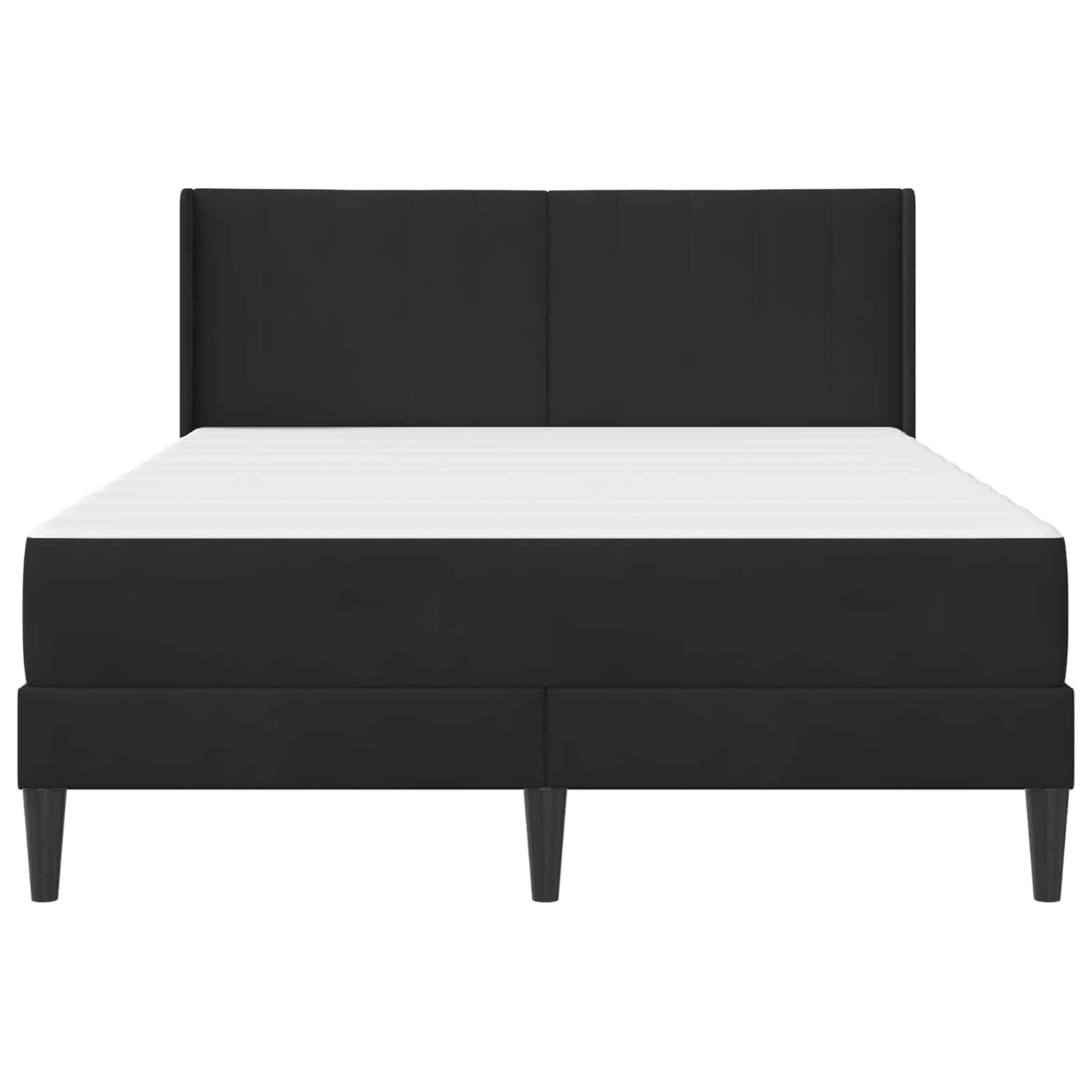 vidaXL Σκελετός κρεβατιού με στρώμα Μαύρο 120 x 190 cm Βελούδο
