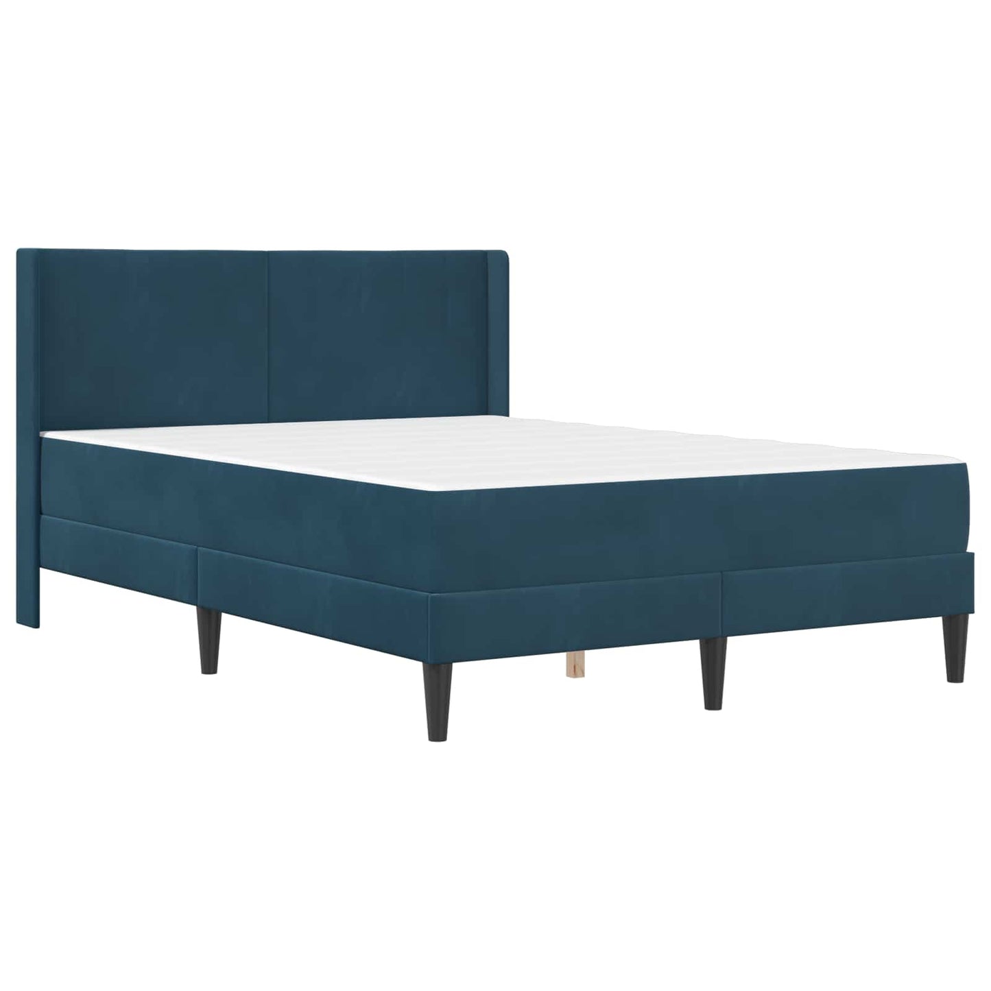 vidaXL Σκελετός κρεβατιού με στρώμα Μπλε 120 x 200 cm Βελούδο