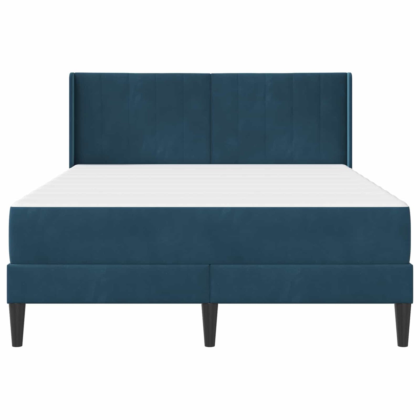 vidaXL Σκελετός κρεβατιού με στρώμα Μπλε 120 x 200 cm Βελούδο