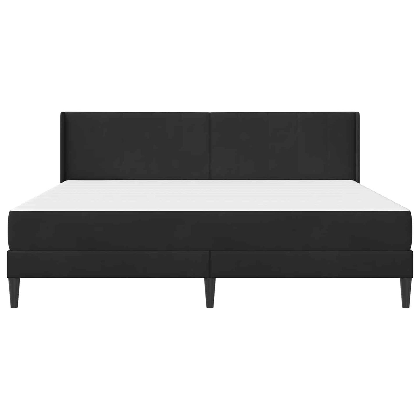 vidaXL Σκελετός κρεβατιού με στρώμα Μαύρο 180 x 200 cm Βελούδο