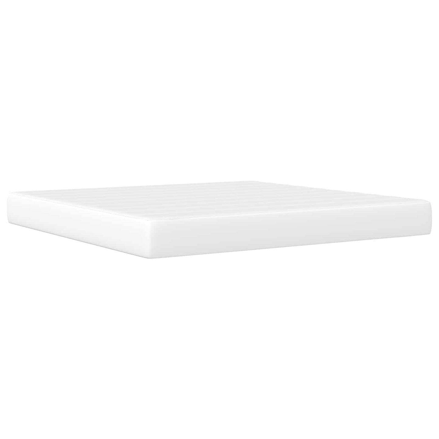 vidaXL Σκελετός κρεβατιού με στρώμα Λευκό 180 x 200 cm Τεχνητό Δέρμα