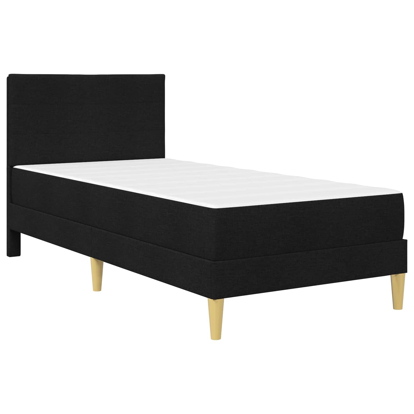 vidaXL Σκελετός Κρεβατιού Μαύρο 90 x 190 cm Πολυεστέρας