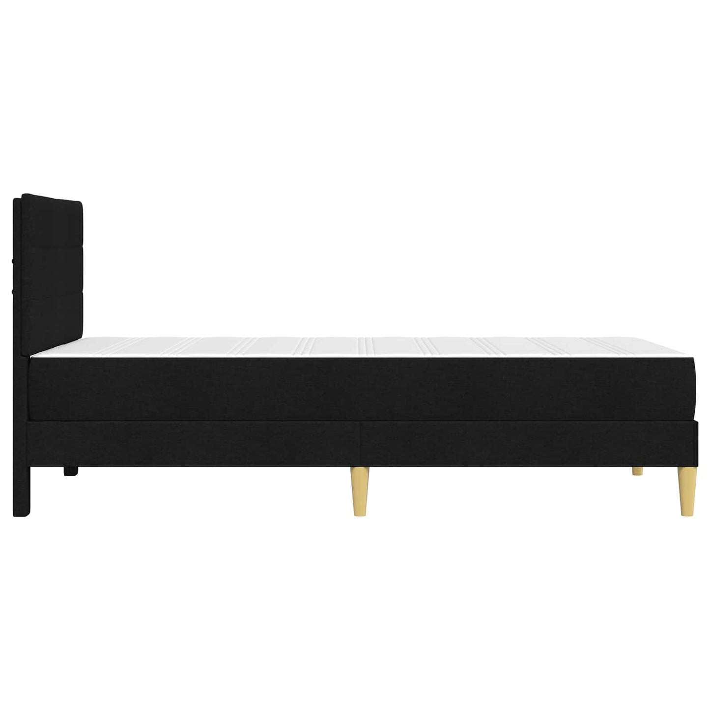 vidaXL Σκελετός Κρεβατιού Μαύρο 90 x 190 cm Πολυεστέρας