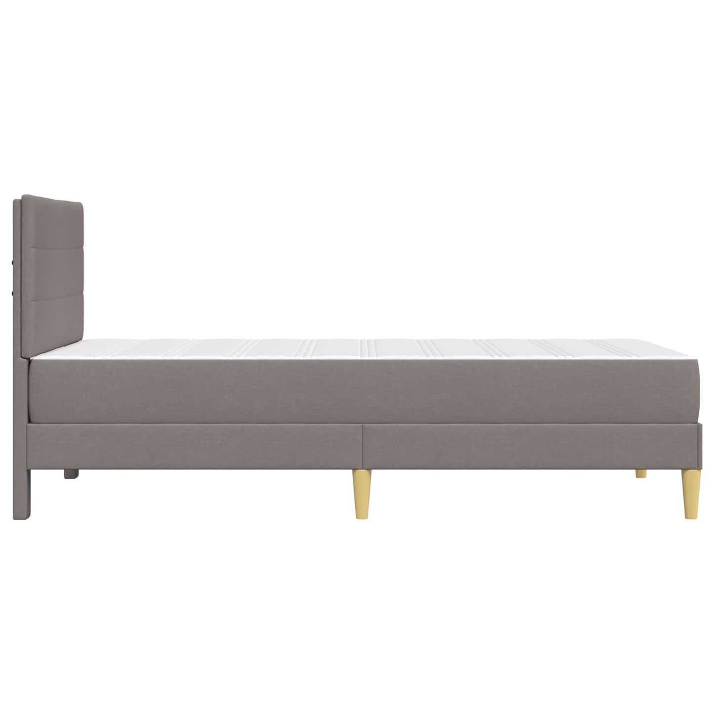 vidaXL Σκελετός Κρεβατιού Taupe 90 x 200 cm Πολυεστέρας