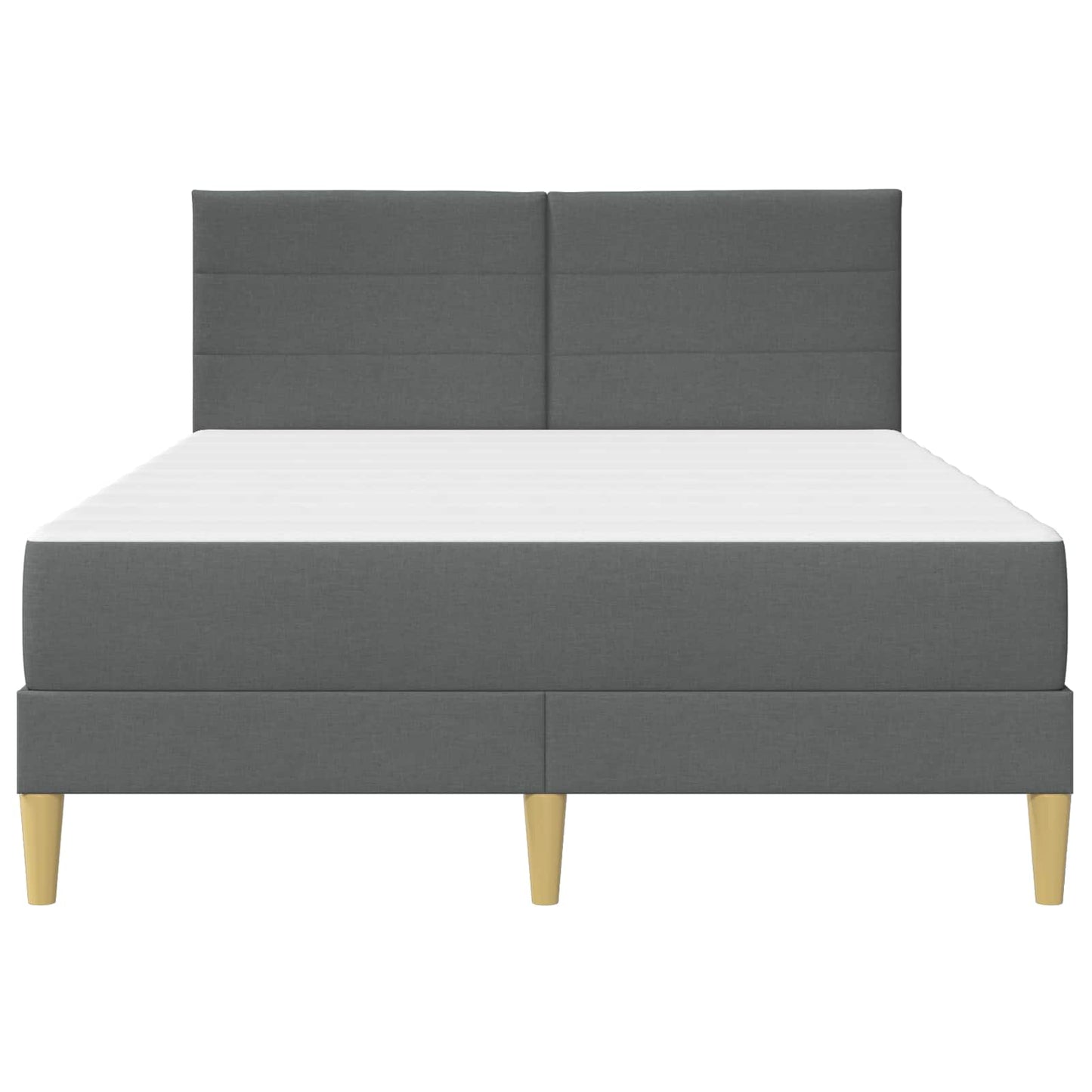 vidaXL Σκελετός Κρεβατιού Σκούρο Γκρι 120 x 190 cm Πολυεστέρας