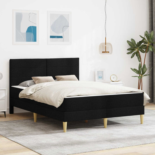vidaXL Σκελετός Κρεβατιού Μαύρο 120 x 190 cm Πολυεστέρας
