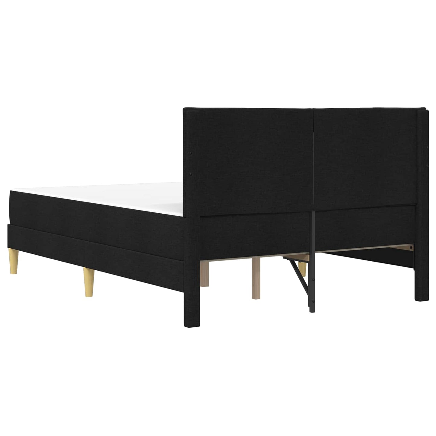 vidaXL Σκελετός Κρεβατιού Μαύρο 140 x 190 cm Πολυεστέρας